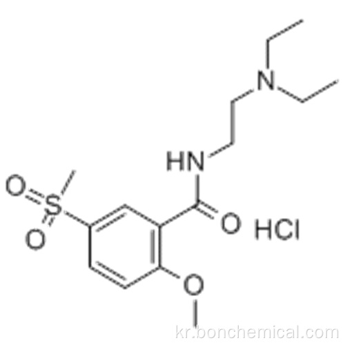 벤즈 아미드, N- [2- (디 에틸 아미노) 에틸] -2- 메 톡시 -5- (메틸 술 포닐) CAS 51012-32-9